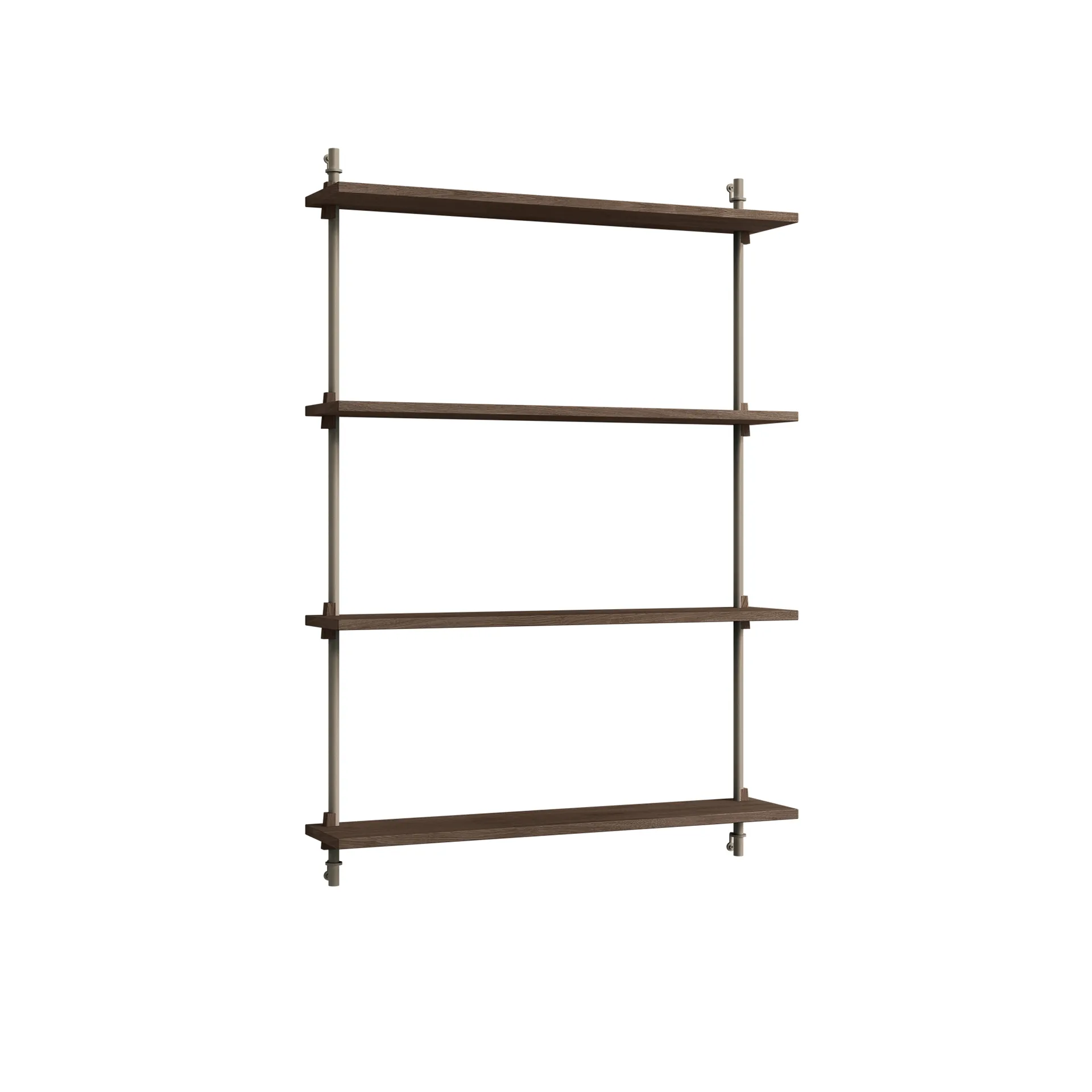 Wall Shelving seinähylly, Savustettu tammi-warm grey, 92×115×17,5 cm, WS.115.1 MOEBE