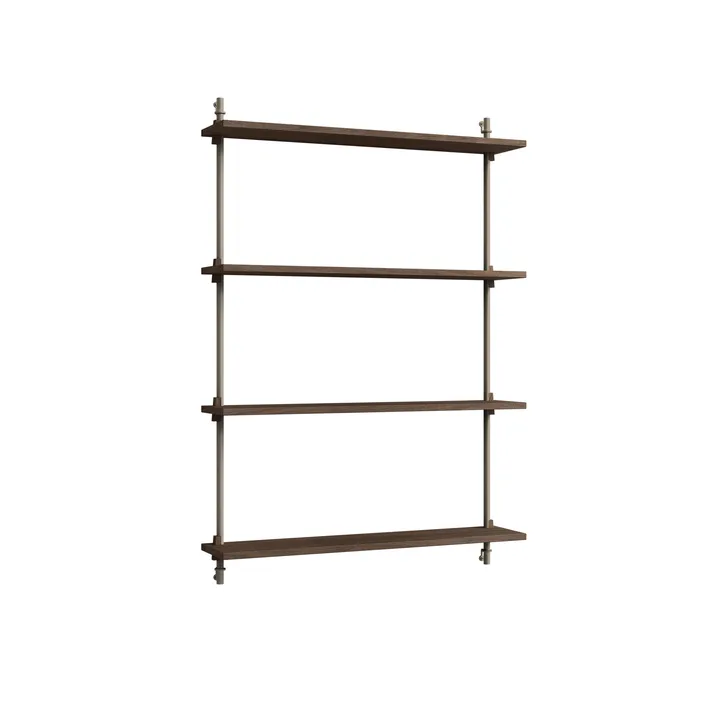 Wall Shelving seinähylly - Savustettu tammi-warm grey, 92×115×17,5 cm, WS.115.1 - MOEBE