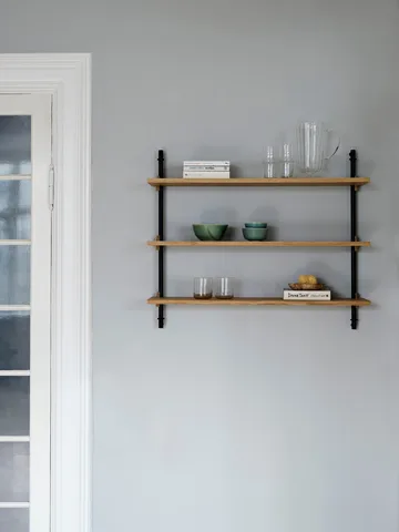 Wall Shelving seinähylly - Savustettu tammi-warm grey, 92×115×17,5 cm, WS.115.1 - MOEBE