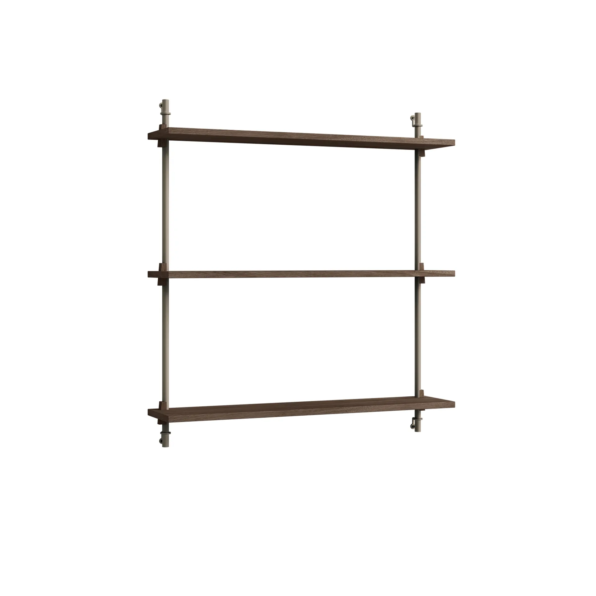 Wall Shelving seinähylly, Savustettu tammi-warm grey, 92×85×17,5 cm, WS.85.1 MOEBE