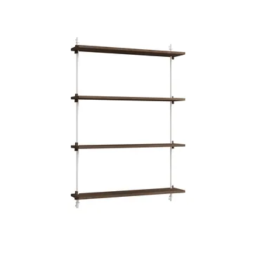 Wall Shelving seinähylly - Savustettu tammi-white, 92×115×17,5 cm, WS.115.1 - MOEBE