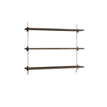 Wall Shelving seinähylly - Savustettu tammi-white, 92×65×17,5 cm, WS.65.1 - MOEBE