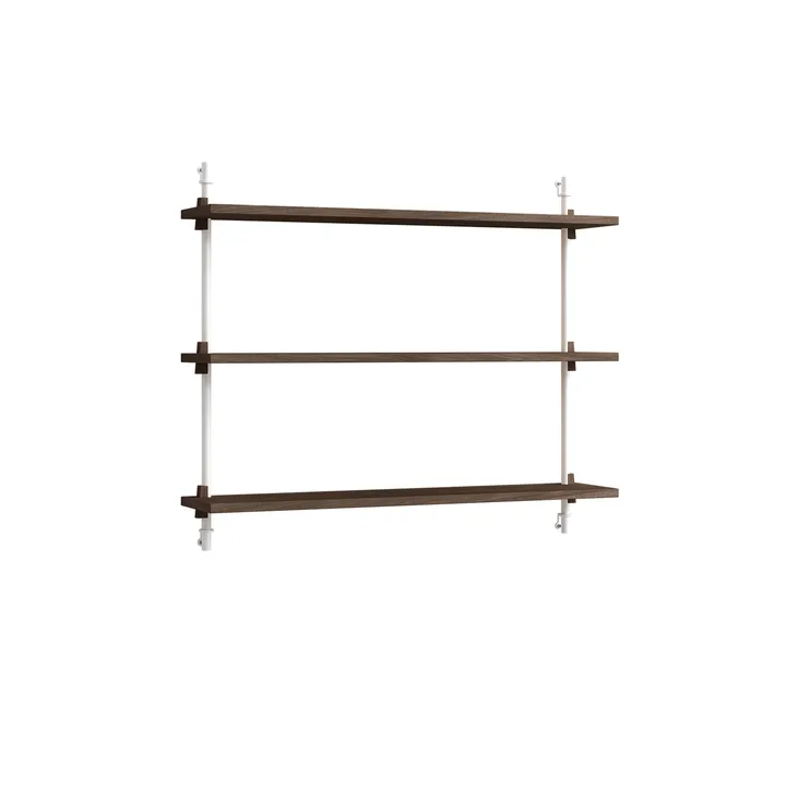Wall Shelving seinähylly - Savustettu tammi-white, 92×65×17,5 cm, WS.65.1 - MOEBE