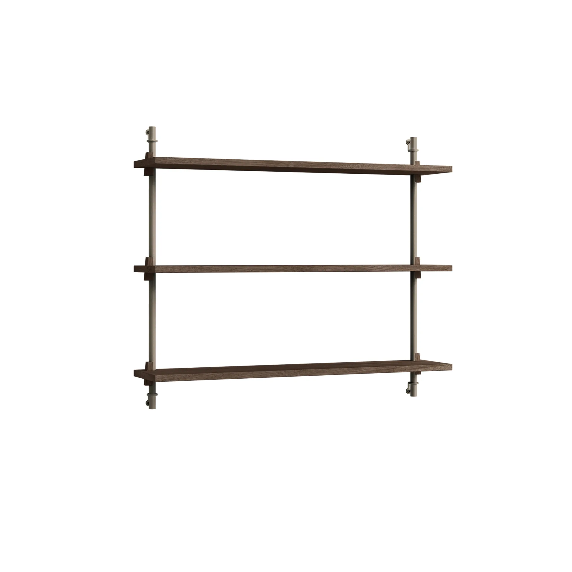 Wall Shelving seinähylly, Savutammi-warm grey, 92×65×17,5 cm, WS.65.1 MOEBE