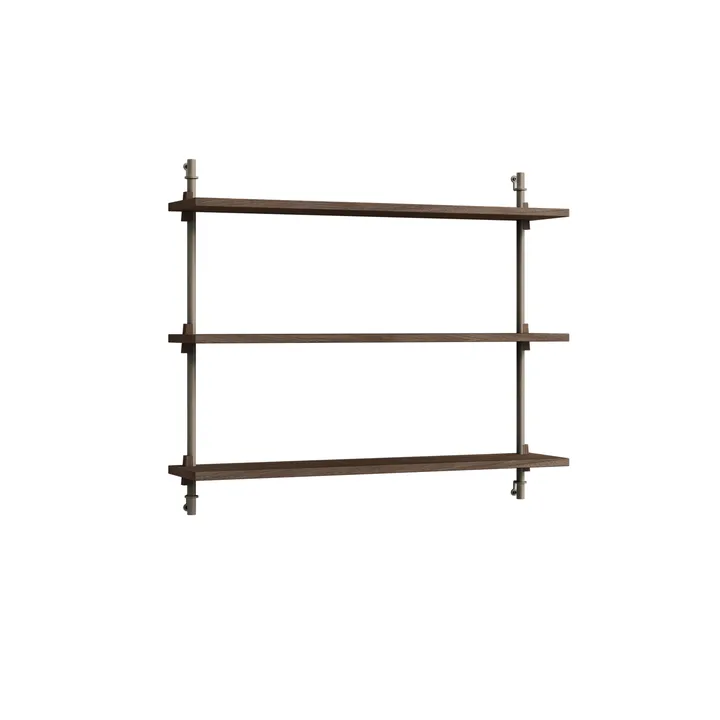 Wall Shelving seinähylly - Savutammi-warm grey, 92×65×17,5 cm, WS.65.1 - MOEBE