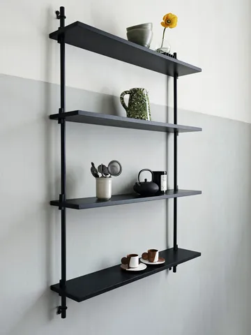 Wall Shelving seinähylly - Savutammi-warm grey, 92×65×17,5 cm, WS.65.1 - MOEBE
