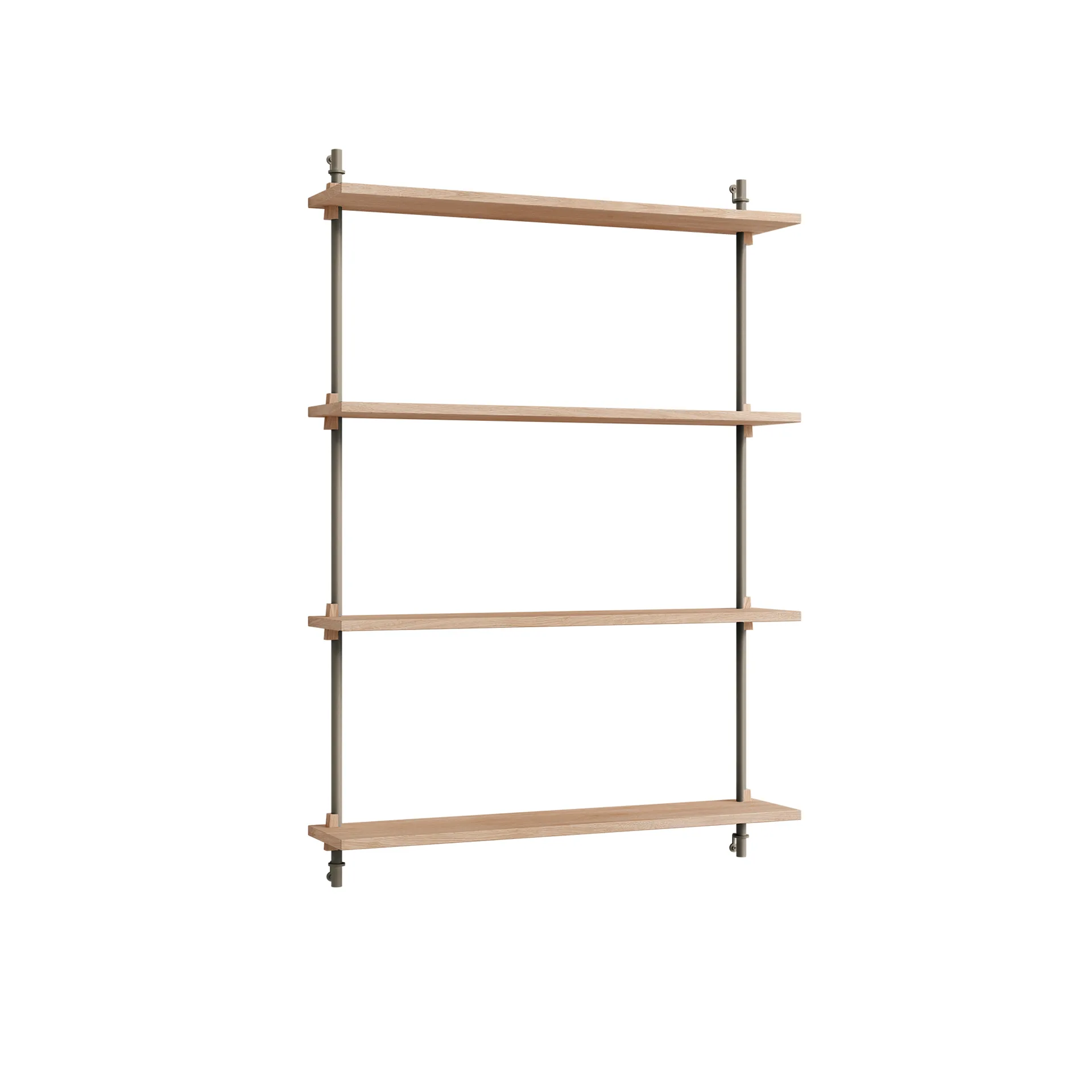 Wall Shelving seinähylly, Tammi-warm grey, 92×115×17,5 cm, WS.115.1 MOEBE