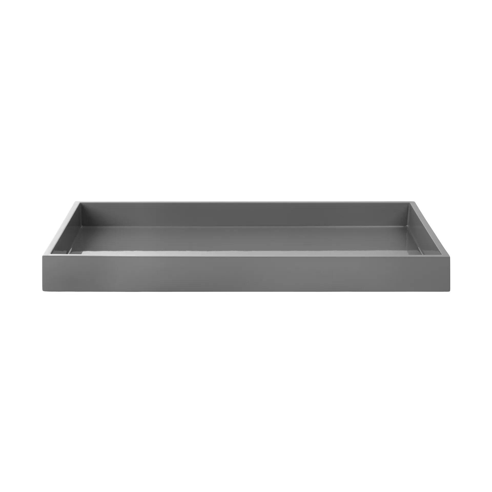 Lux lakattu koristetarjotin 38x19x3,5 cm, Antracit Mojoo