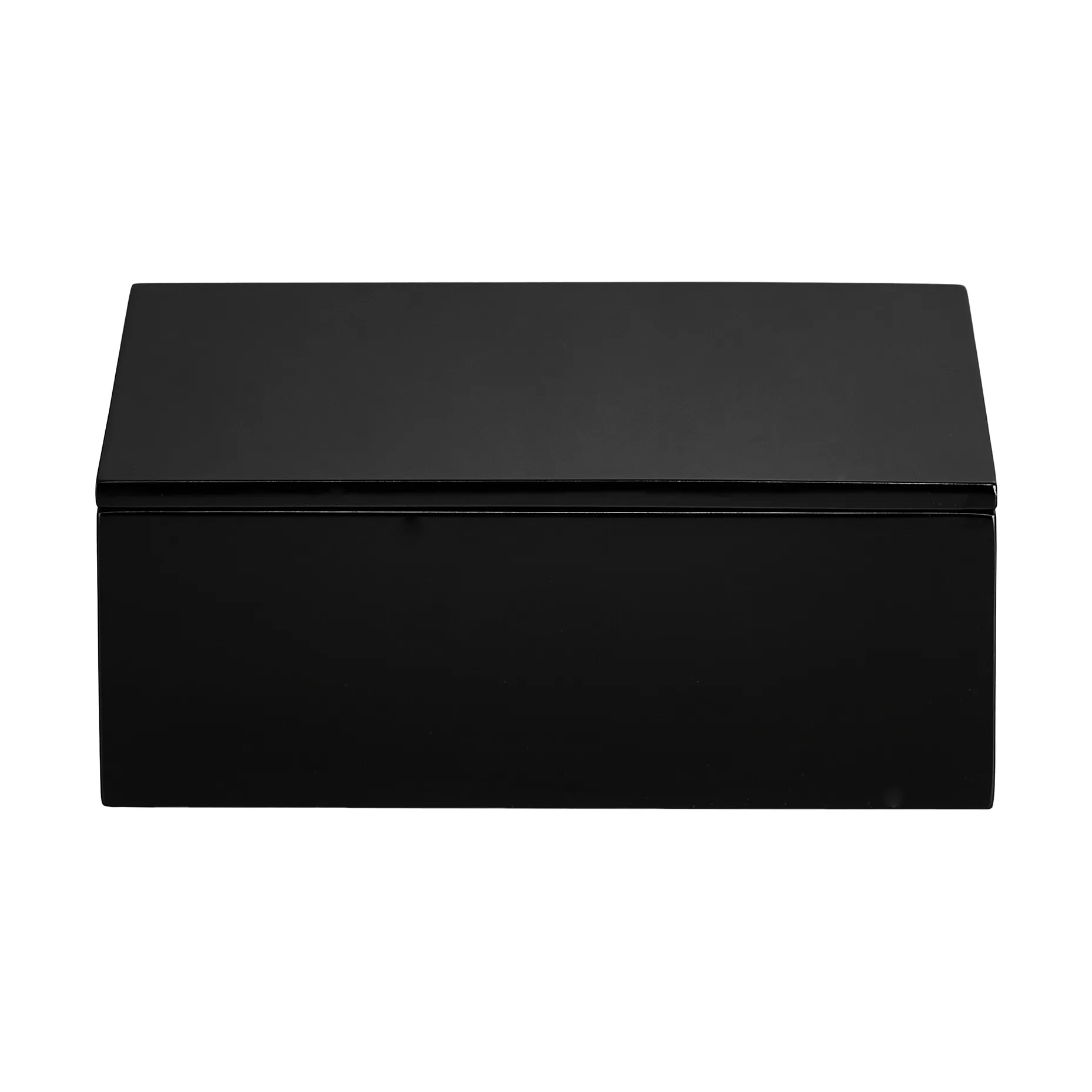 Lux lakkattu säilytyslaatikko 19x19x7 cm, Black Mojoo