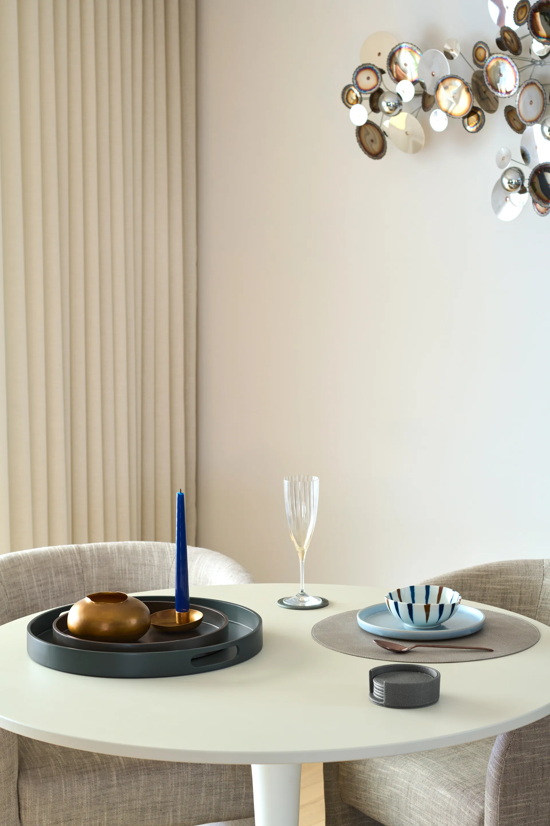 Sting lasinaluset Ø12 cm 6-pack, Antracit Mojoo