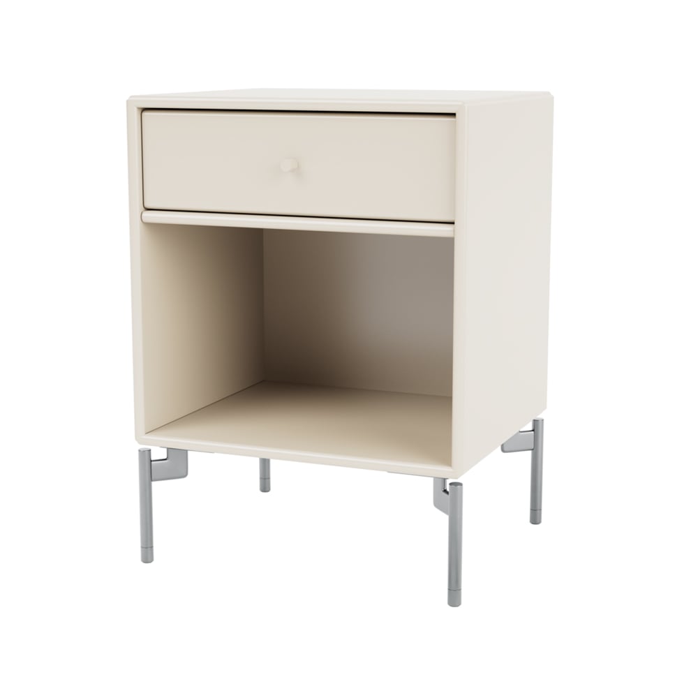 Montana Dream yöpöytä Oat 158, kromijalat | Skandinaavinen Sisustus | Yöpöydät | Beige