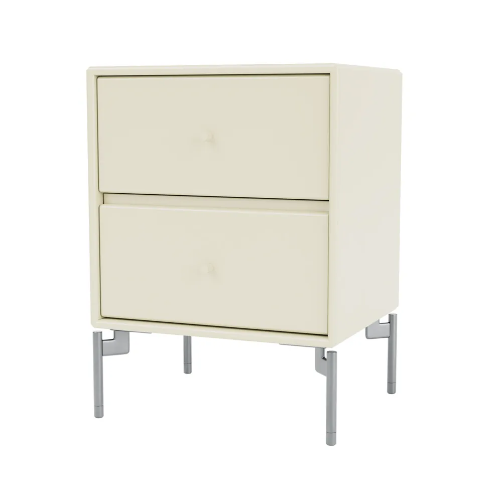 Drift yöpöytä, Vanilla 150, kromijalat cm Montana