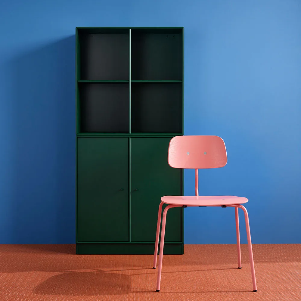 Kevi 2060 Tuoli, rhubarb lakattu runko-petsattu saarni Montana