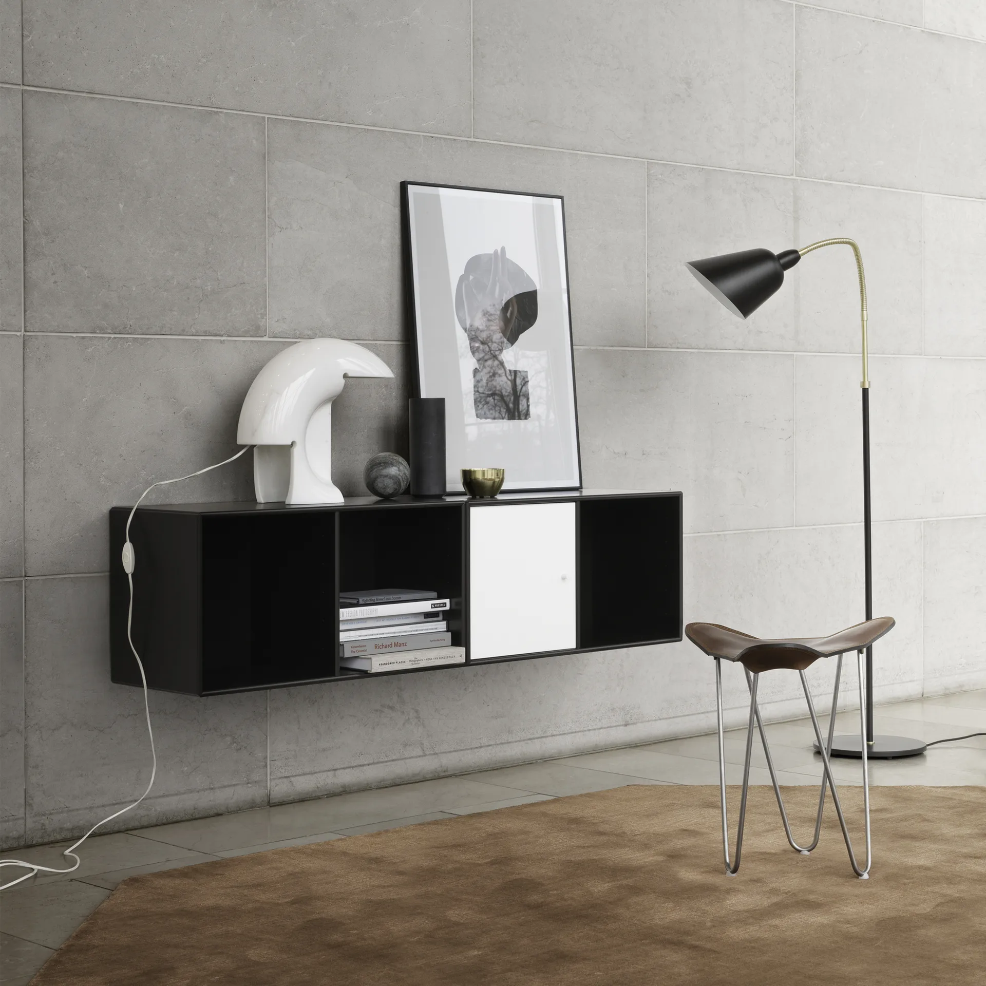 Line hyllymoduuli seinälle kiinnitettävä 1 ovi, Fennel 144 Montana