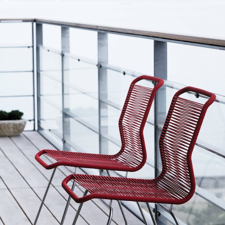 Panton One -tuoli, Black, ruostumaton teräs Montana