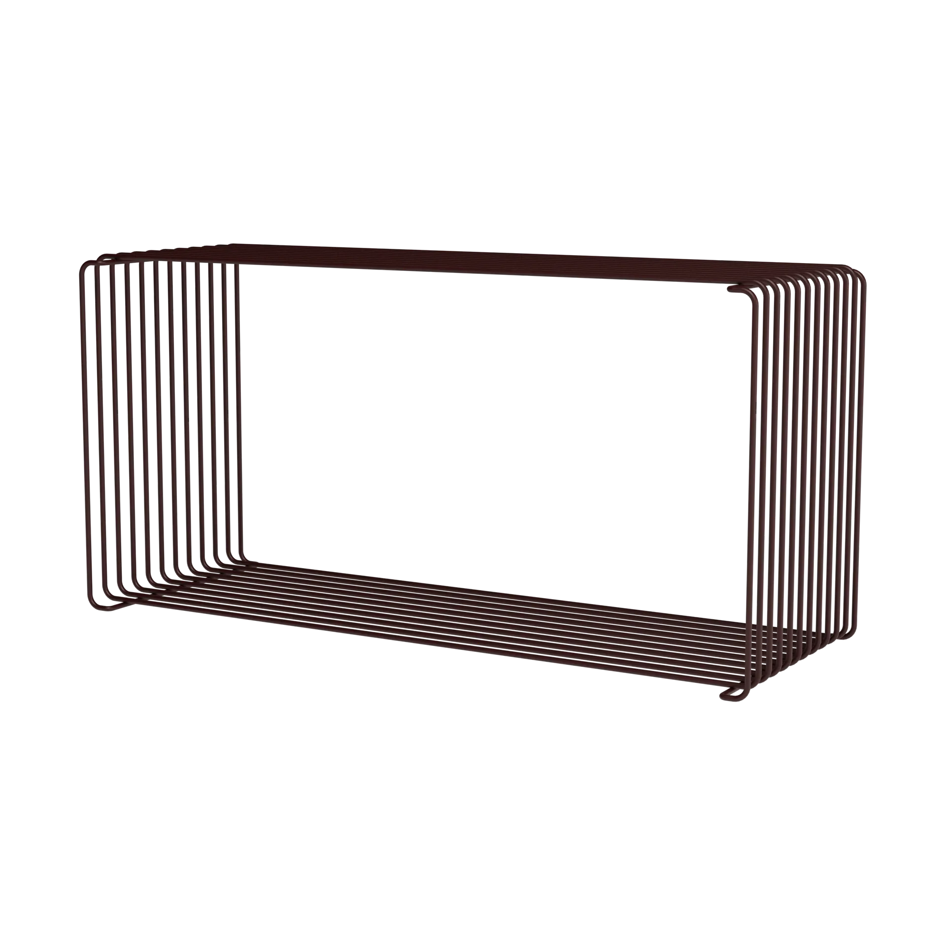Panton Wire Extended hylly 70x34,8x25,7 cm, Musta punainen Montana