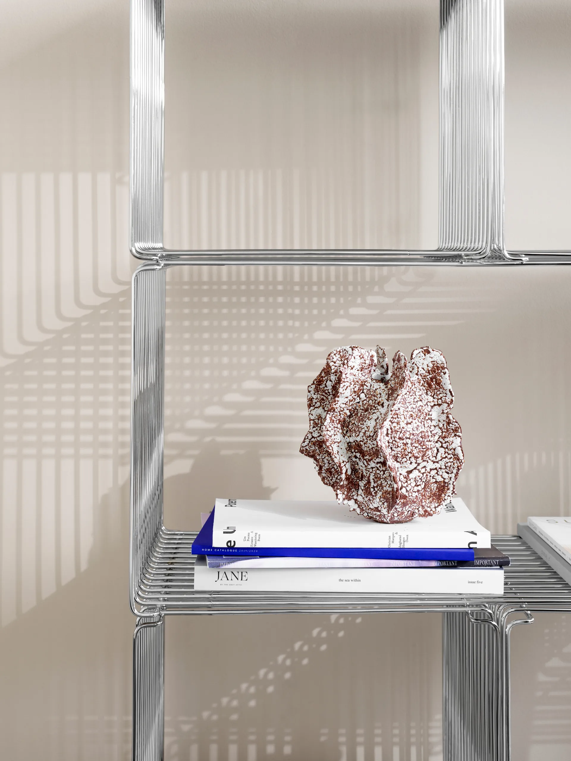 Panton Wire Extended hylly 70x34,8x34,8 cm, Chrome Montana