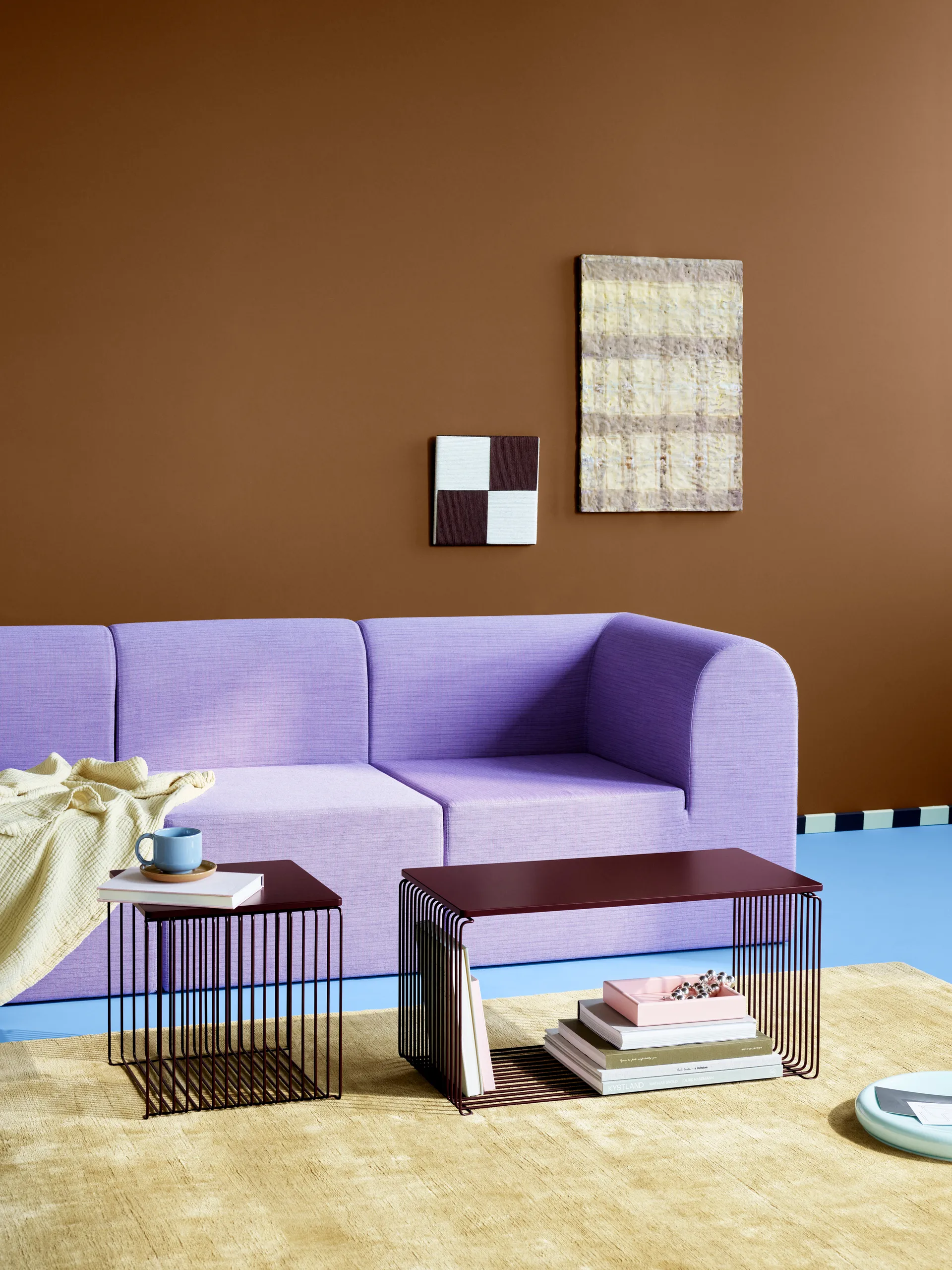 Panton Wire hyllytaso 33x34,8 cm, Musta punainen Montana