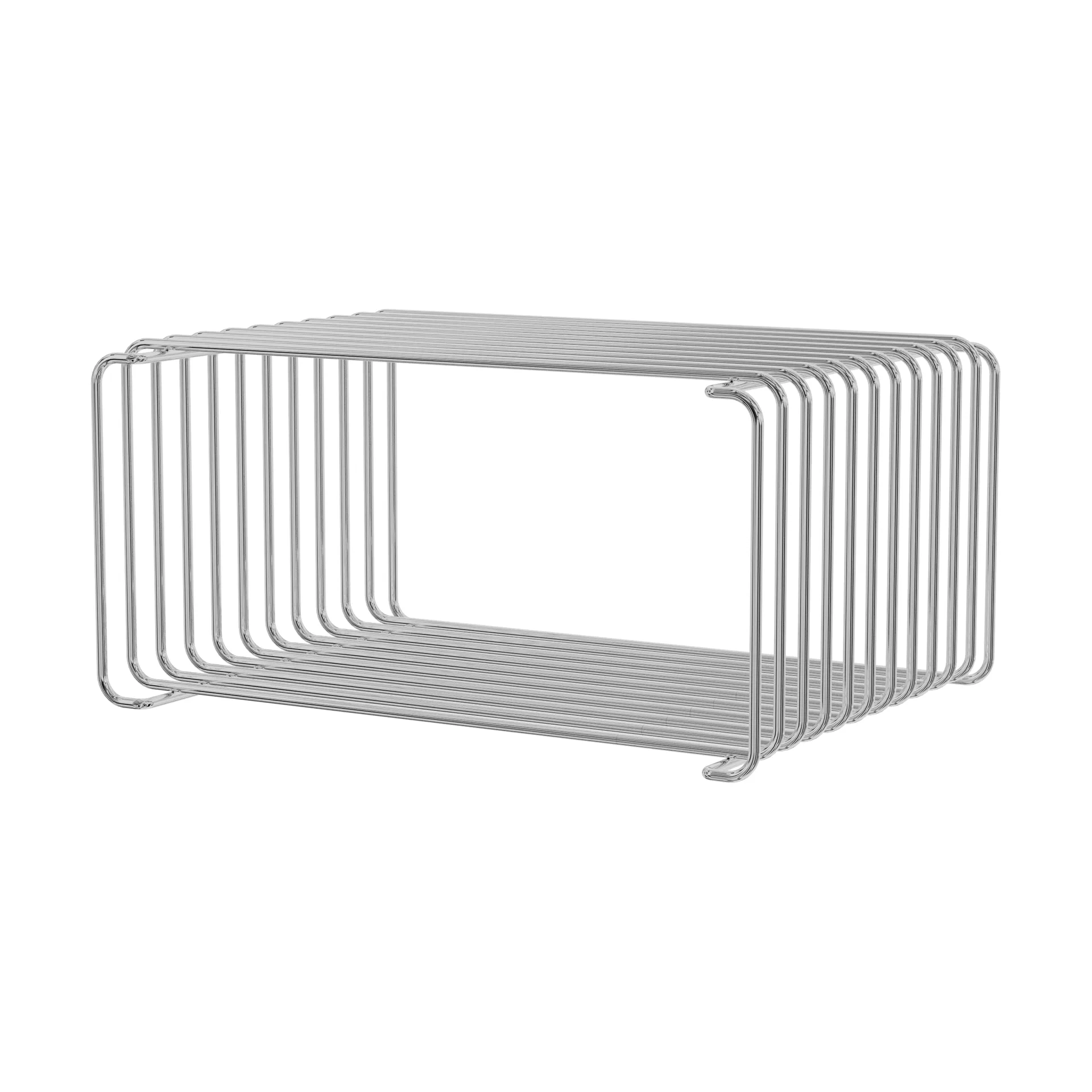 Panton Wire puoli korkea hylly 34,8x17,2x25,7 cm, Chrome Montana
