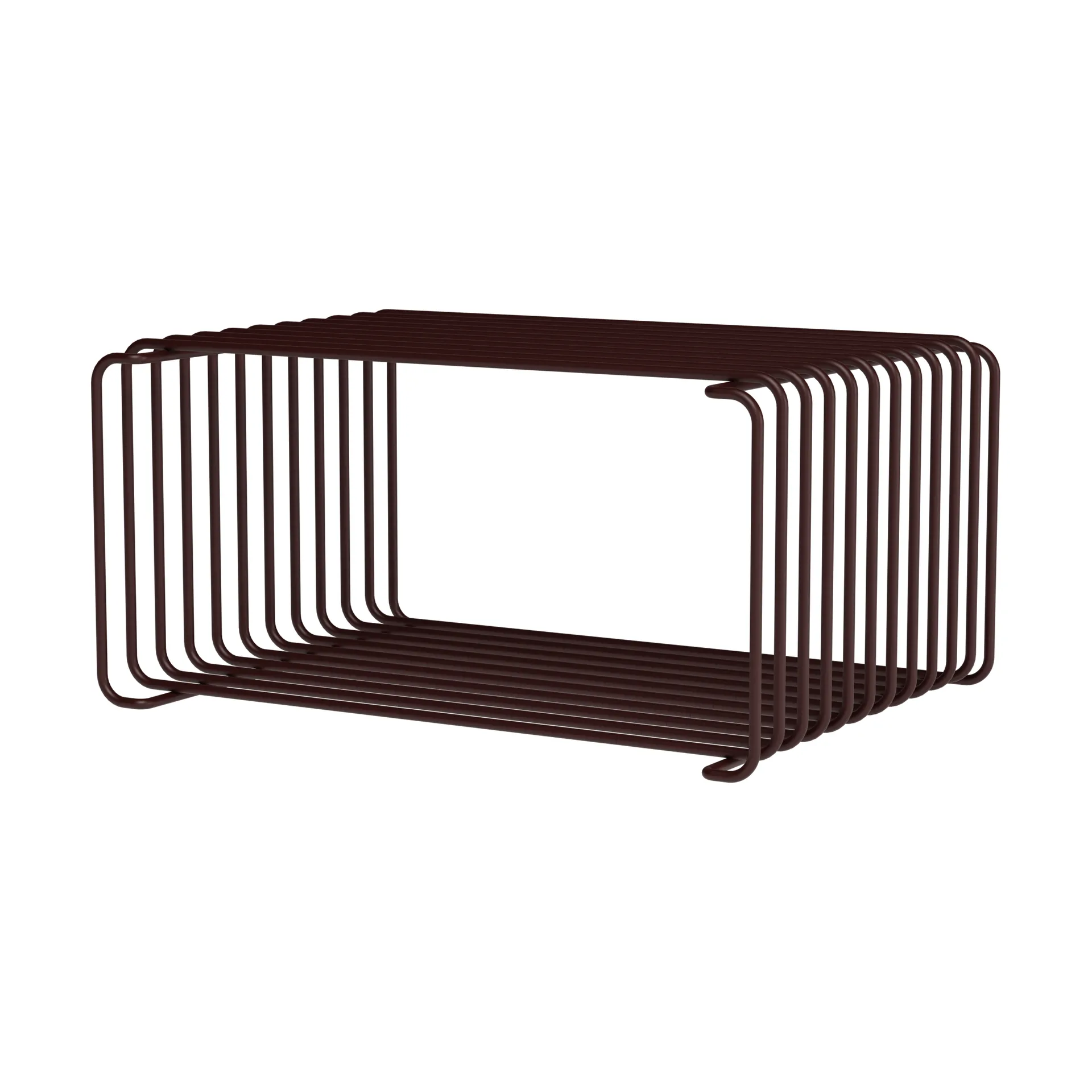 Panton Wire puoli korkea hylly 34,8x17,2x25,7 cm, Musta punainen Montana