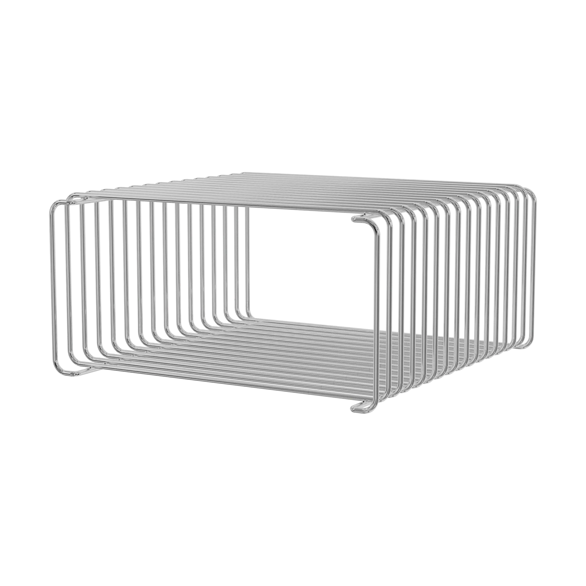 Panton Wire puoli korkea hylly 34,8x17,2x34,8 cm, Chrome Montana