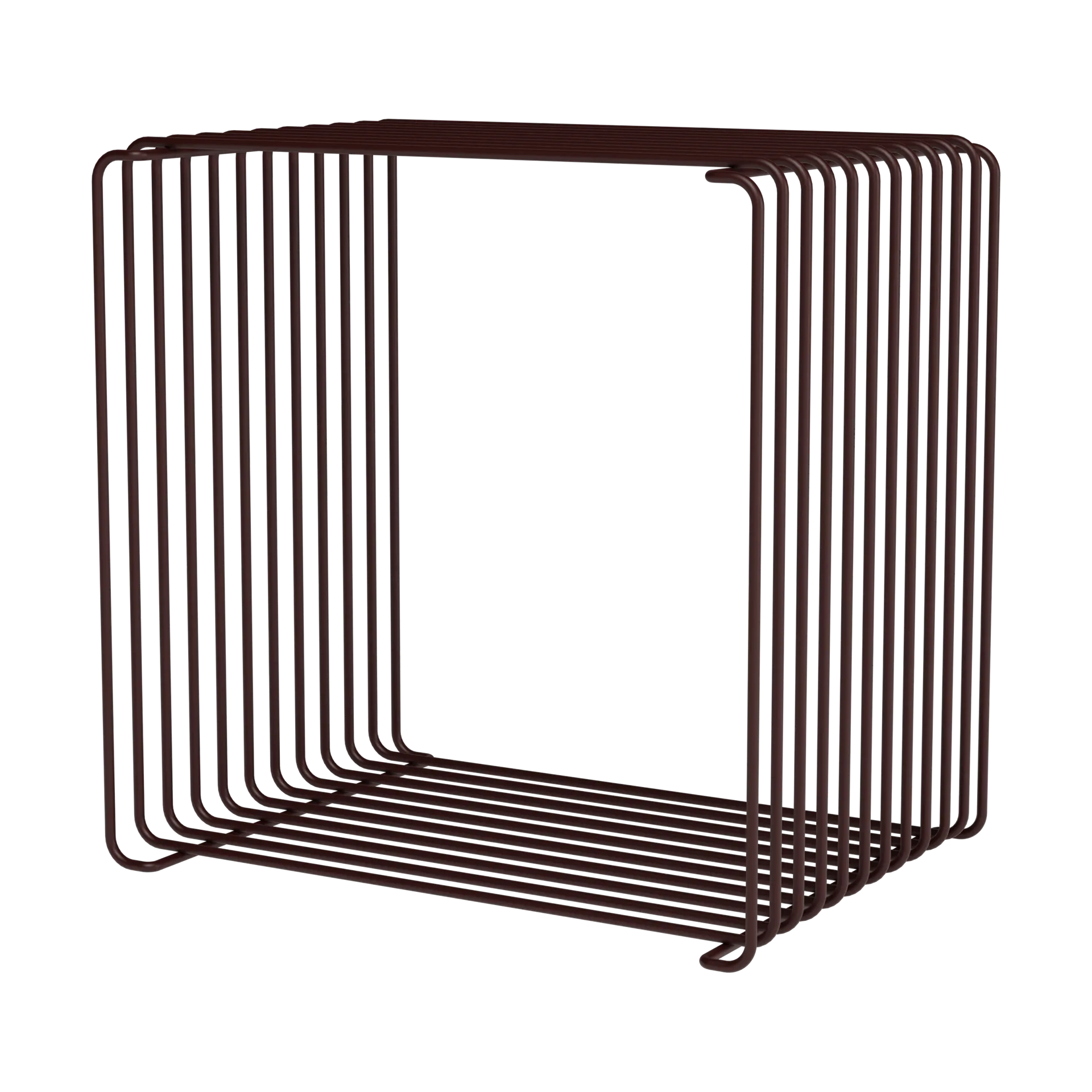 Panton Wire Single hylly 34,8x34,8x25,7 cm, Musta punainen Montana