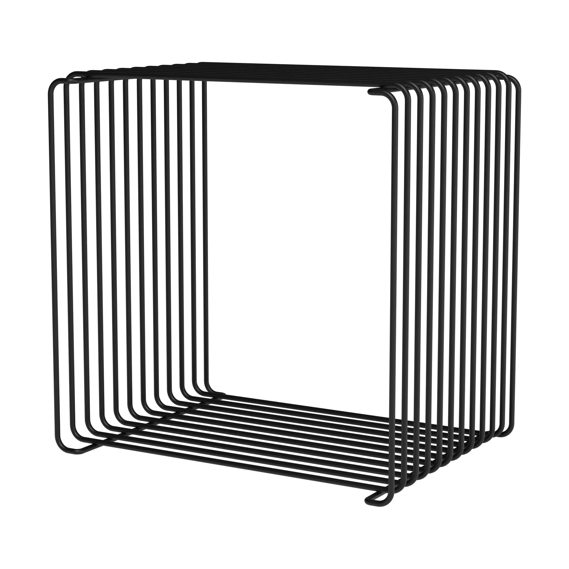 Panton Wire Single hylly 34,8x34,8x25,7 cm, Musta Montana