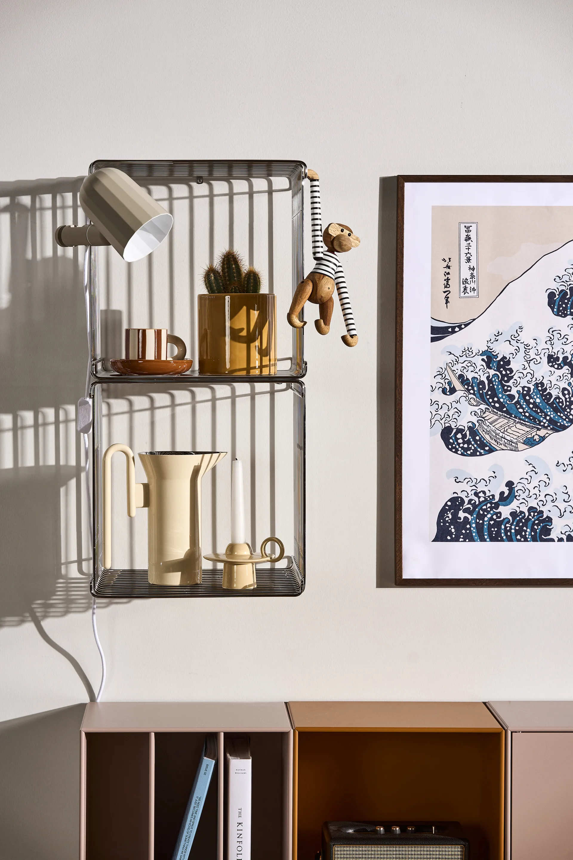 Panton Wire Single hylly 34,8x34,8x34,8 cm, Chrome Montana