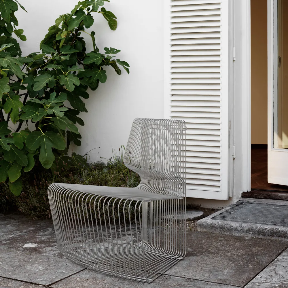 Pantonova moduulisohva, Stainless steel, linear Montana