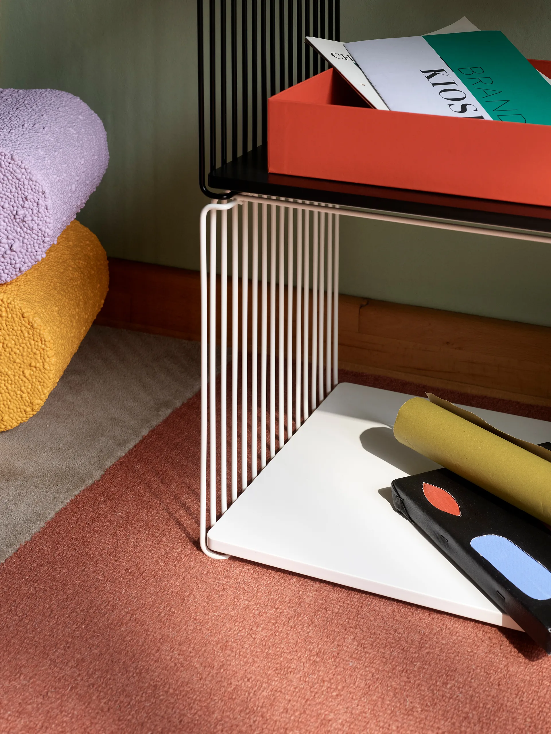 Półka Panton Wire Single 34,8x34,8x34,8 cm, Snow Montana
