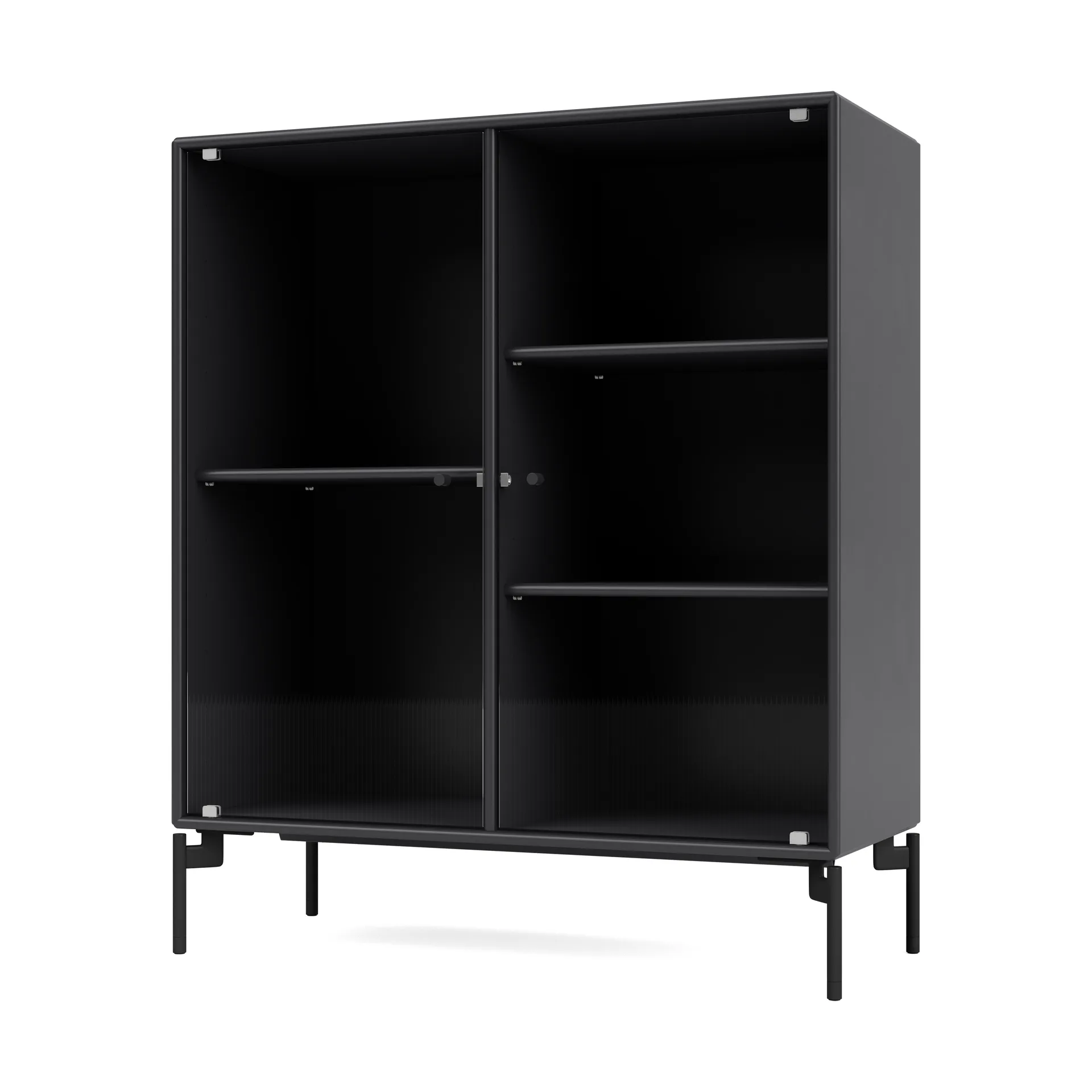 Ripple II vitriinikaappi 69,6x82,2x30 cm, Anthracite-jalat black Montana