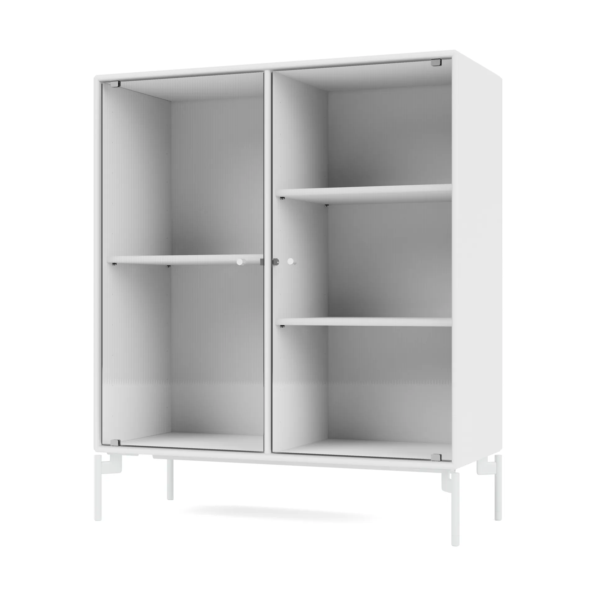 Ripple II vitriinikaappi 69,6x82,2x30 cm, Snow-jalat snow Montana