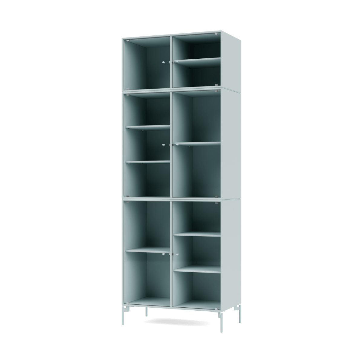 Montana Ripple IV vitriinikaappi 69,6x187,2x38 cm Flint-jalat flint