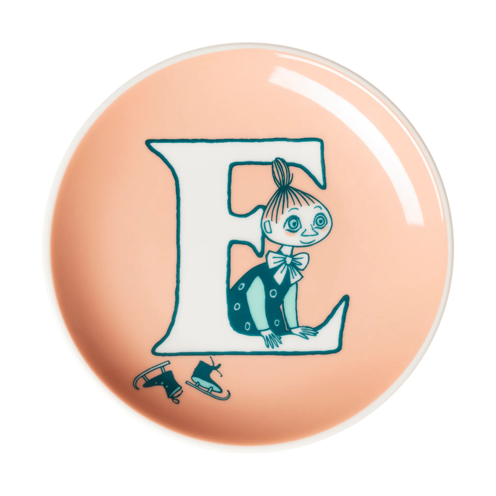 ABC Muumi minilautanen, E, 10,5 cm Moomin Arabia