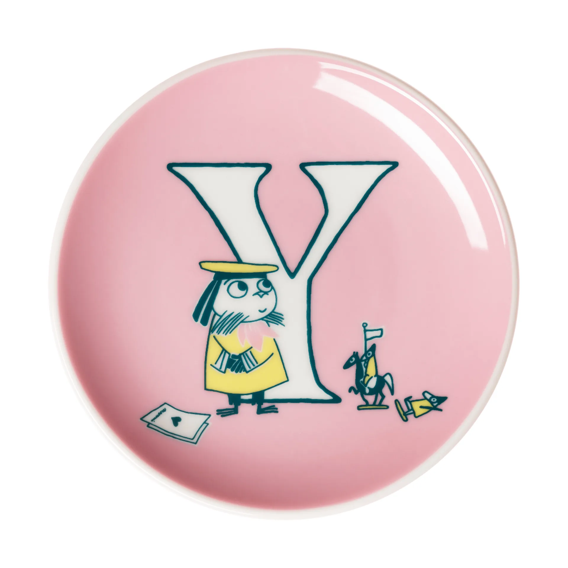 ABC Muumi minilautanen, Y, 10,5 cm Moomin Arabia