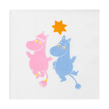 Juhla Muumi paperiservetit 33x33 cm 20-pack. - Monivärinen - Moomin Arabia