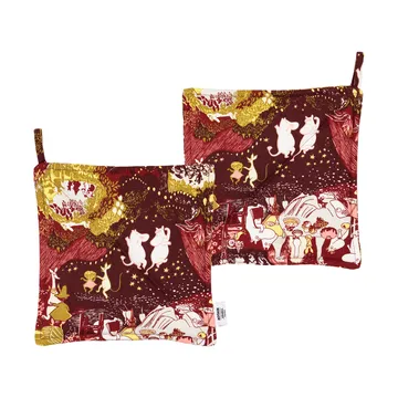 Juhlahetket muumi patalaput 2-pack - 22x22 cm - Moomin Arabia