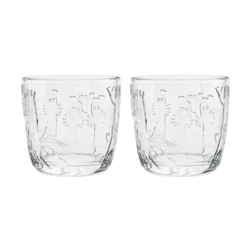 Moomin juomalasi 28 cl 2-pakkaus - Kirkas - Moomin Arabia