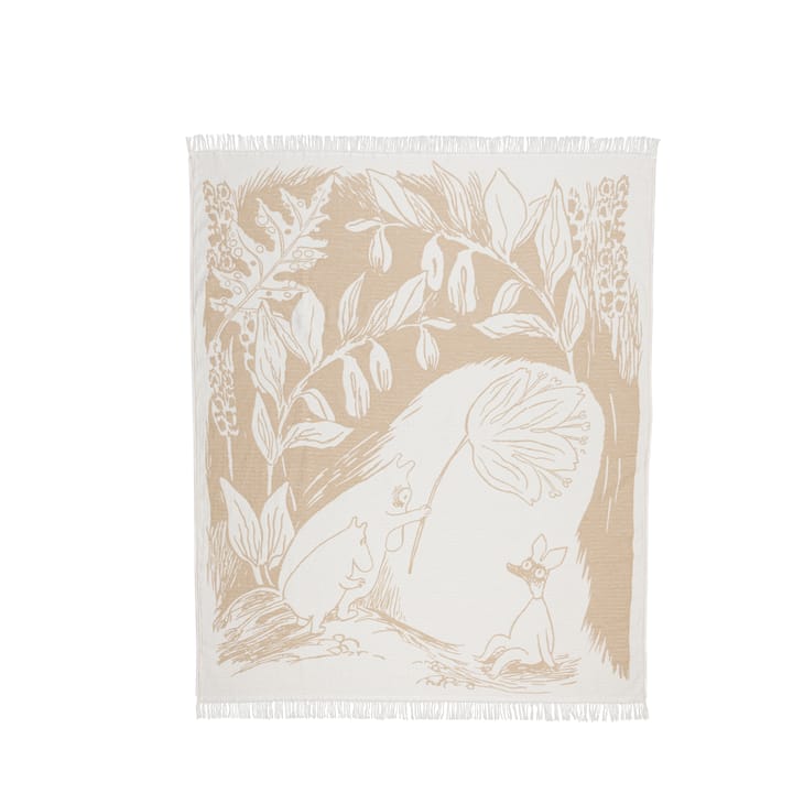 Moomin puuvillahuopa 130x170 cm - Beige - Moomin Arabia