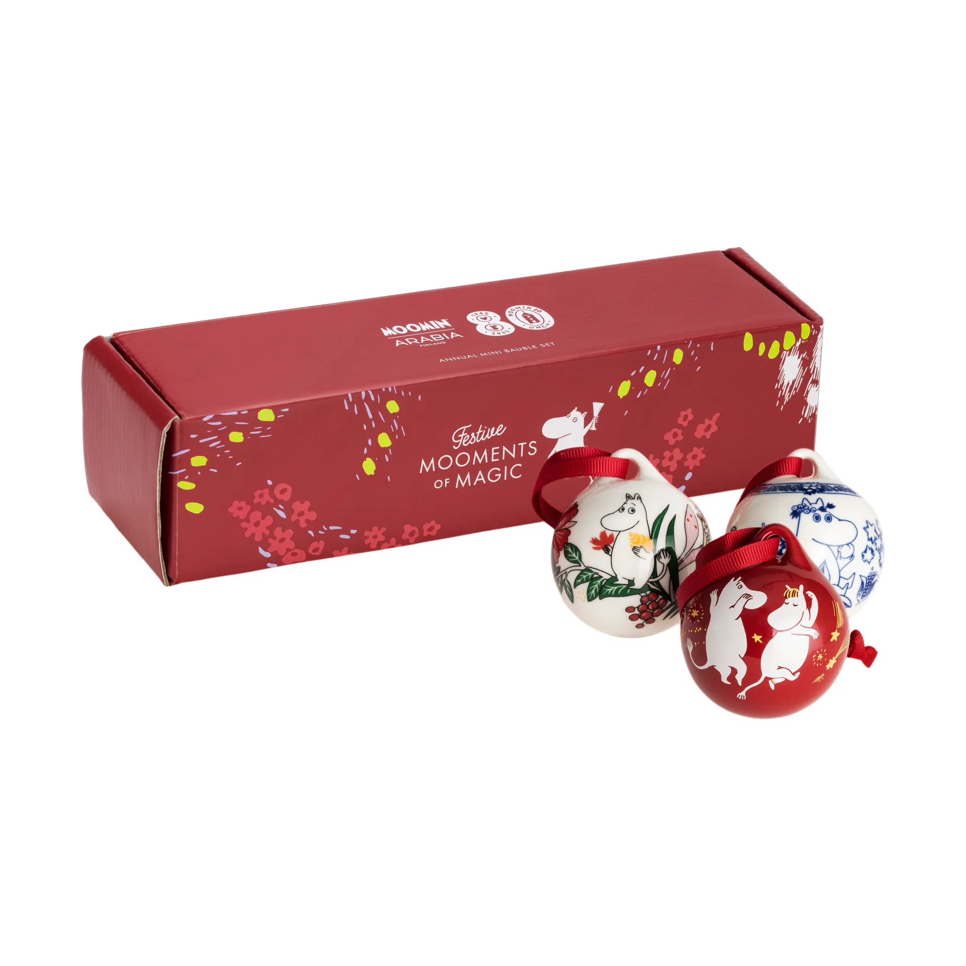 Mumin vuosipallo Ø5 cm 3 osaa, 2025 Moomin Arabia