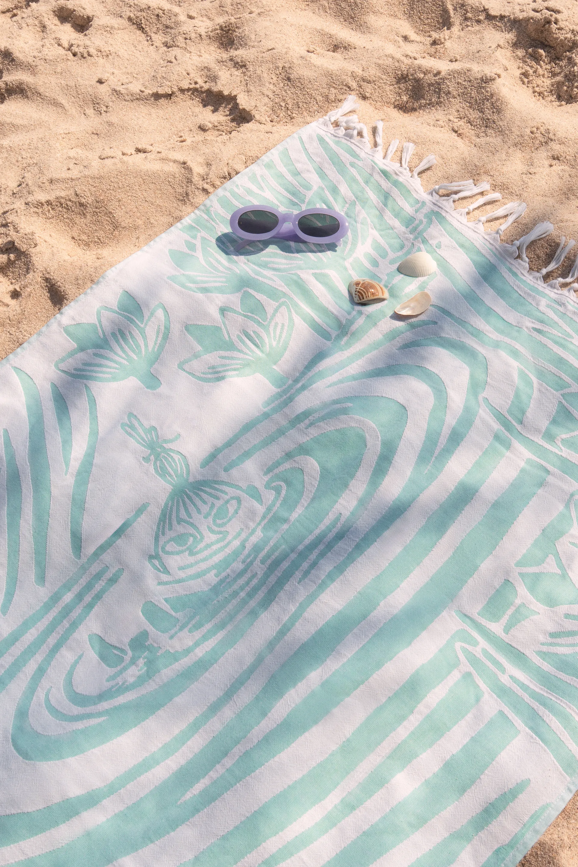 Muumi Hamam pyyhe 80x150 cm, Monivärinen Moomin Arabia