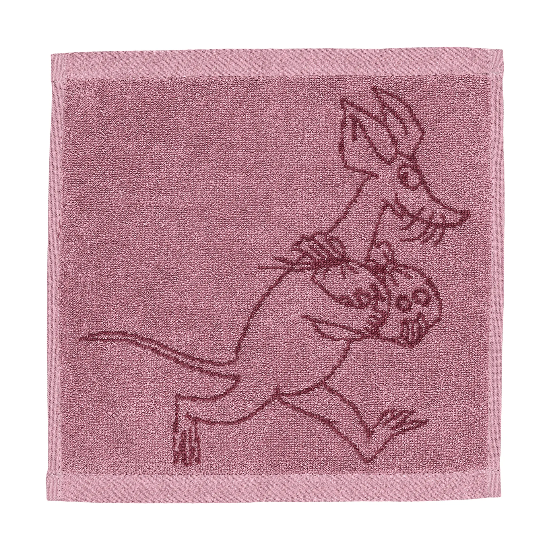 Muumi käsipyyhe 25x25 cm, Sniff, malva Moomin Arabia