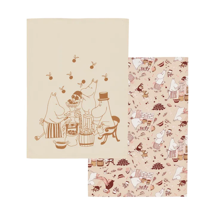Muumi keittiöpyyhe 50x70 cm 2-pack - Kodin ilo - Moomin Arabia