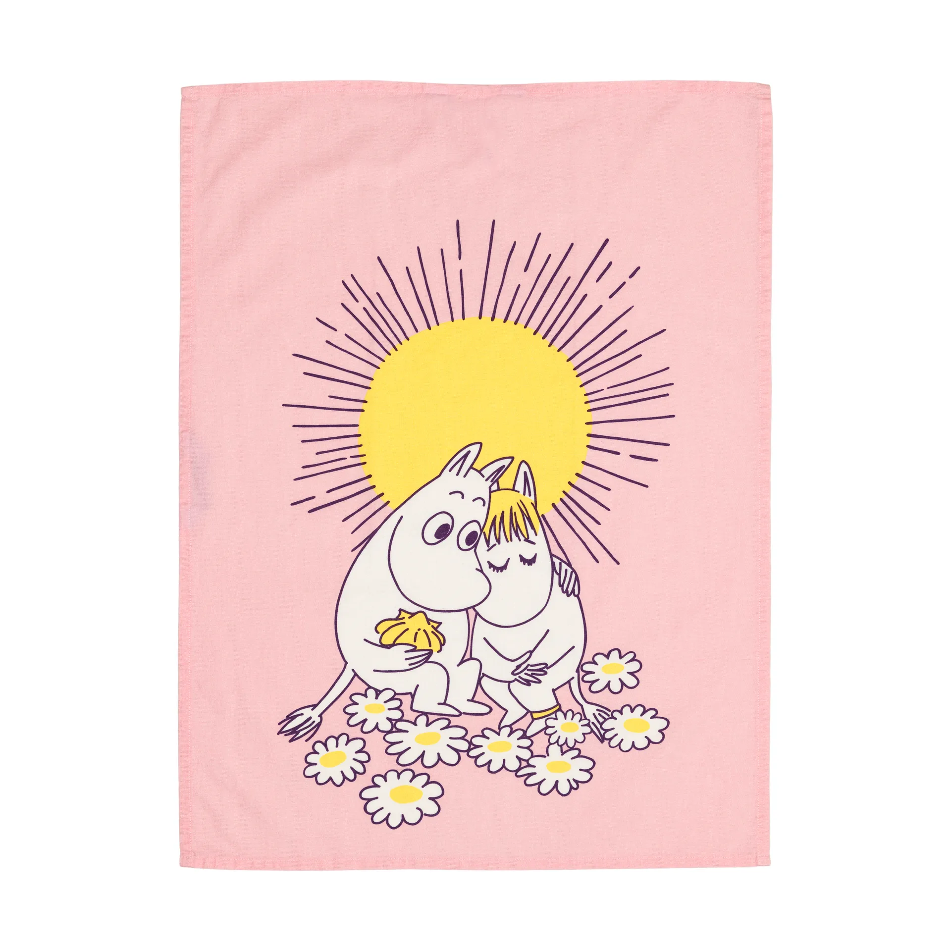 Muumi keittiöpyyhe 50x70 cm 2-pack, Rakastuneet Moomin Arabia