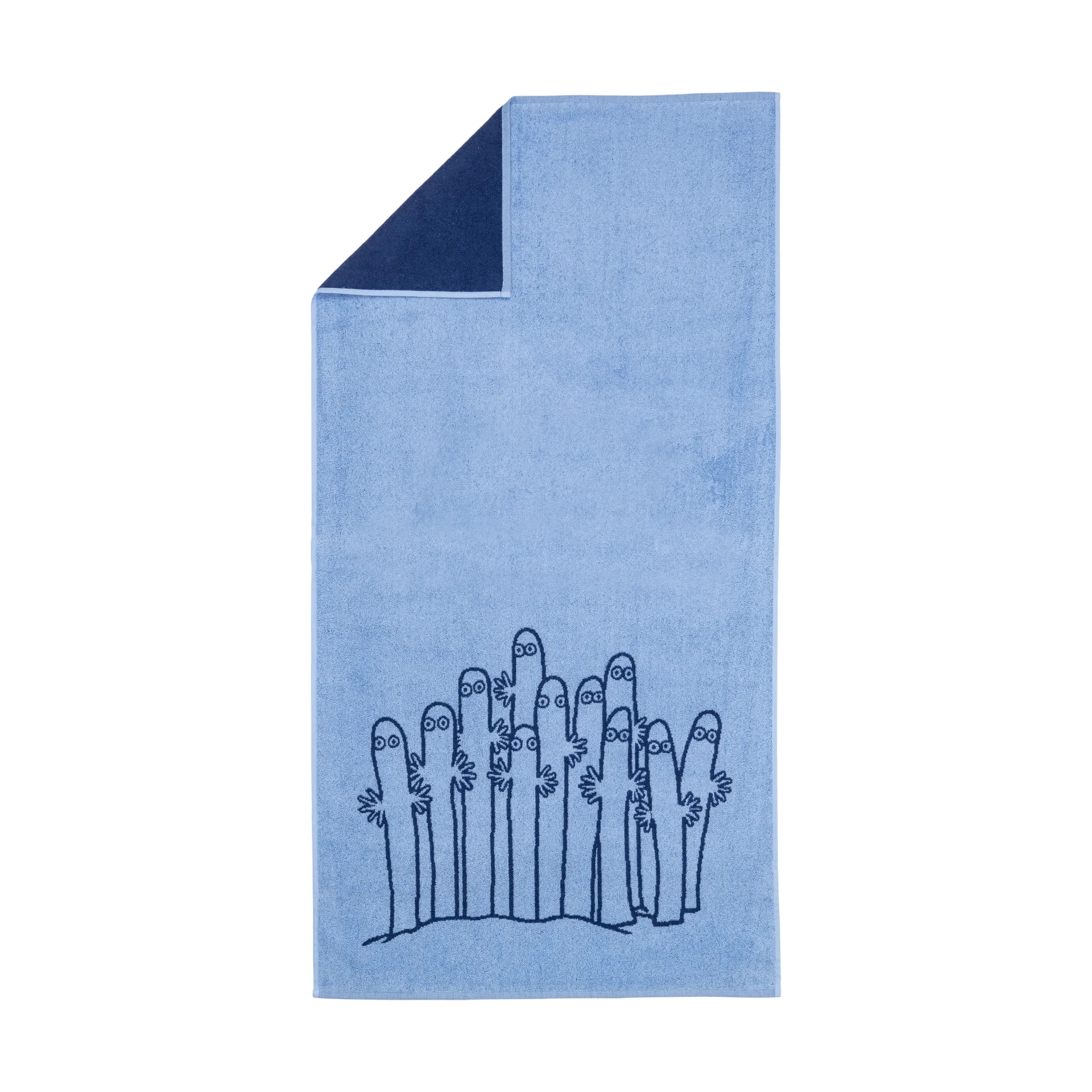 Muumi kylpypyyhe 70 x 140 cm, Hattivattien sininen Moomin Arabia