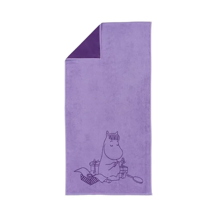 Muumi kylpypyyhe 70 x 140 cm, Niiskuneiti violetti Moomin Arabia