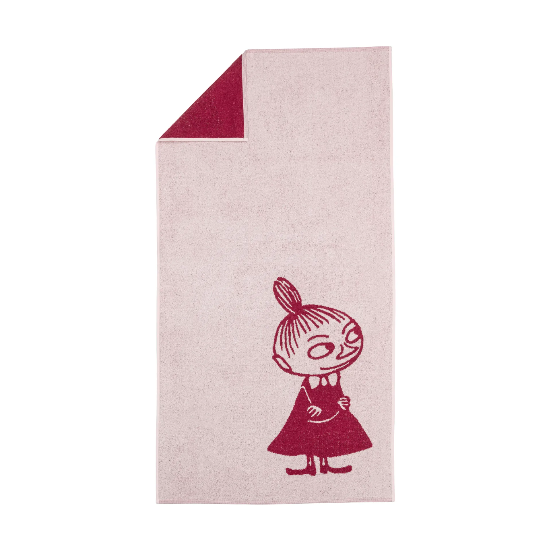 Muumi kylpypyyhe 70 x 140 cm, Pikku Myyn vaaleanpunainen Moomin Arabia