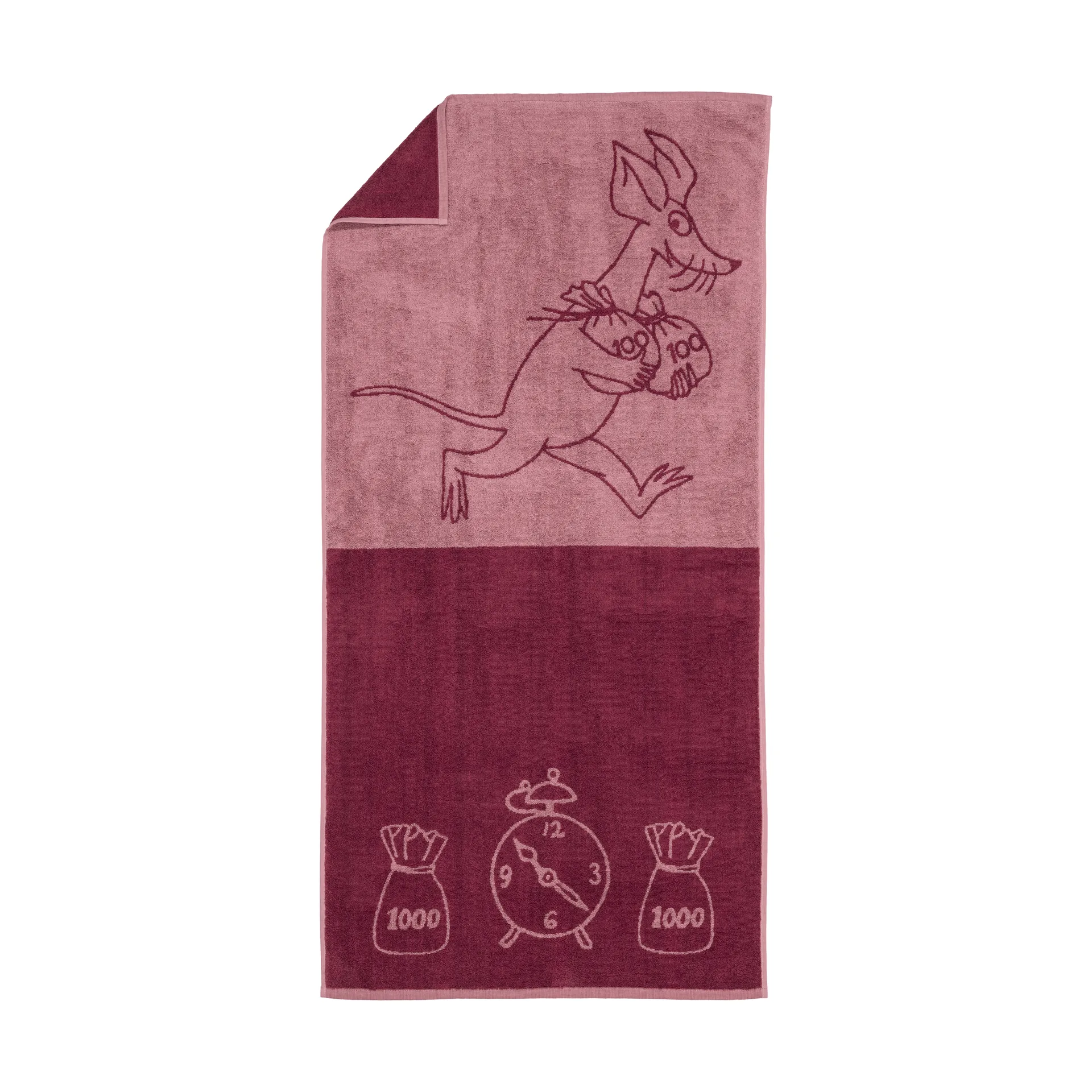 Muumi kylpypyyhe 70 x 140 cm, Sniff, malva Moomin Arabia