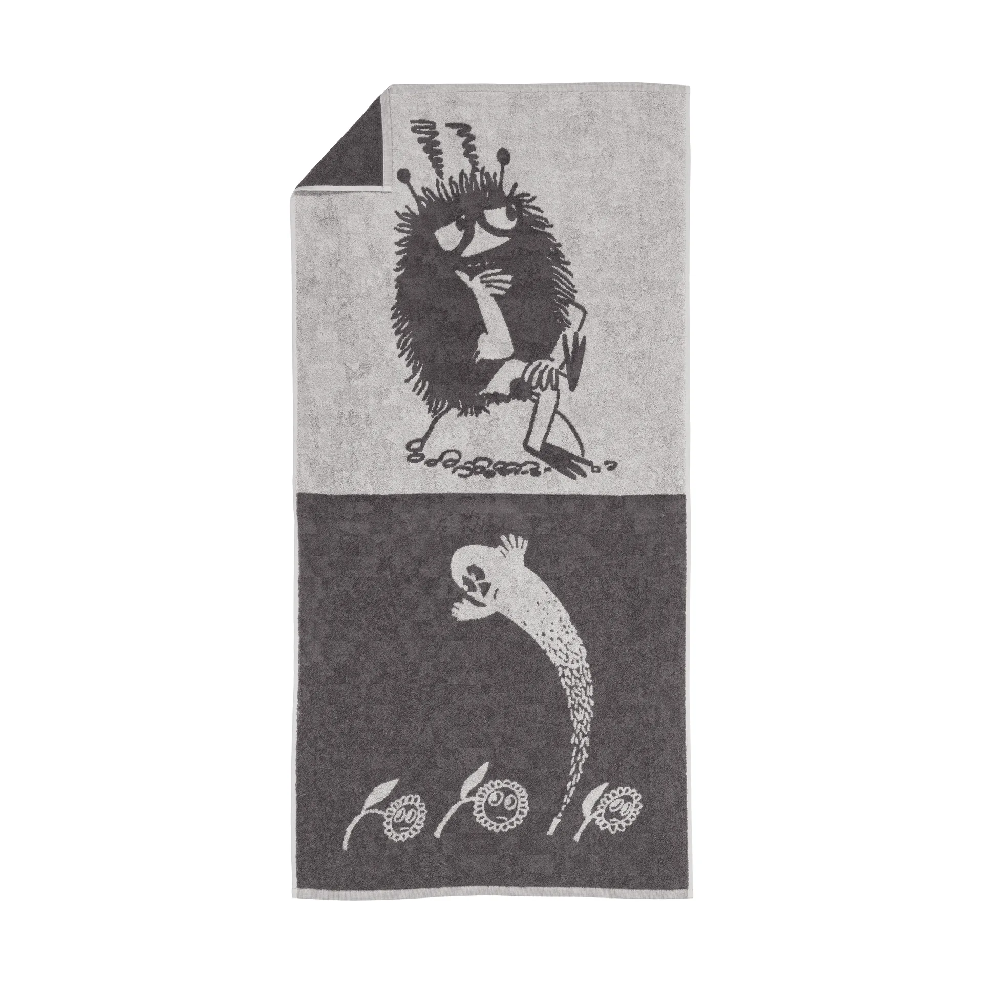 Muumi kylpypyyhe 70 x 140 cm, Stinky, harmaa Moomin Arabia