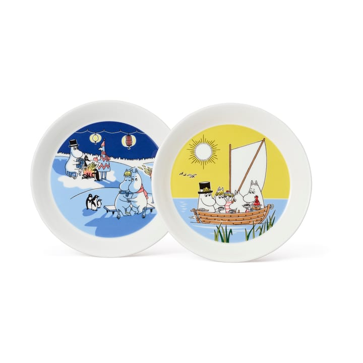 Muumi lautassetti Talvinuotio & Purjehtien 2 osaa
 - 19 cm - Moomin Arabia